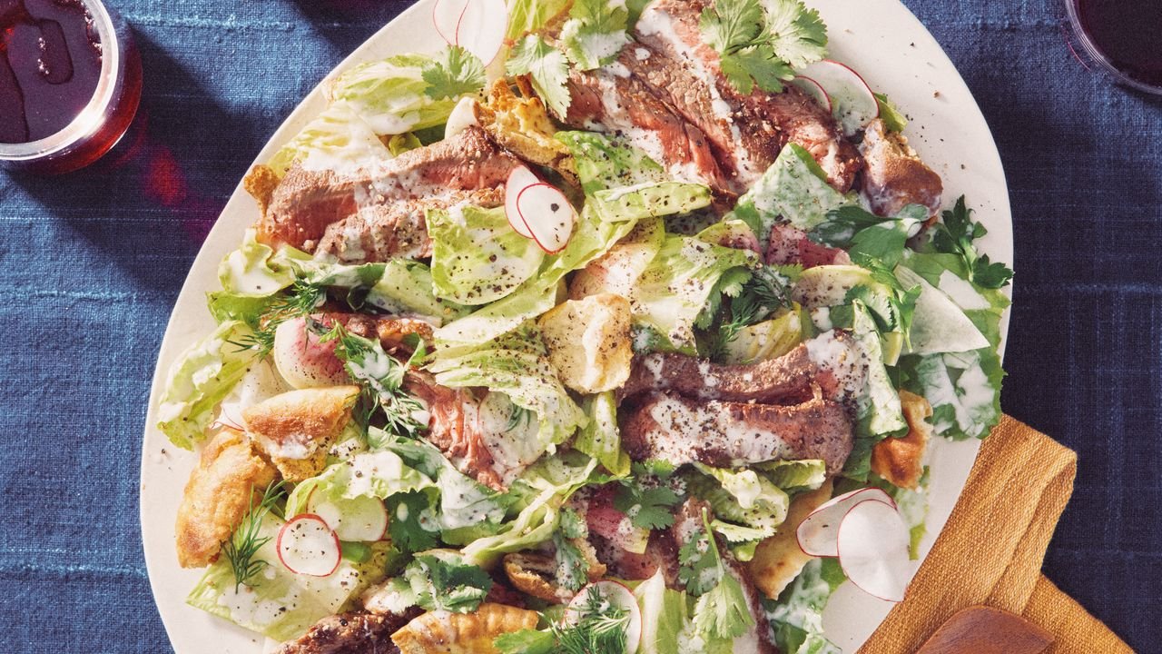 Steak Salad With Feta Dressing Recipe