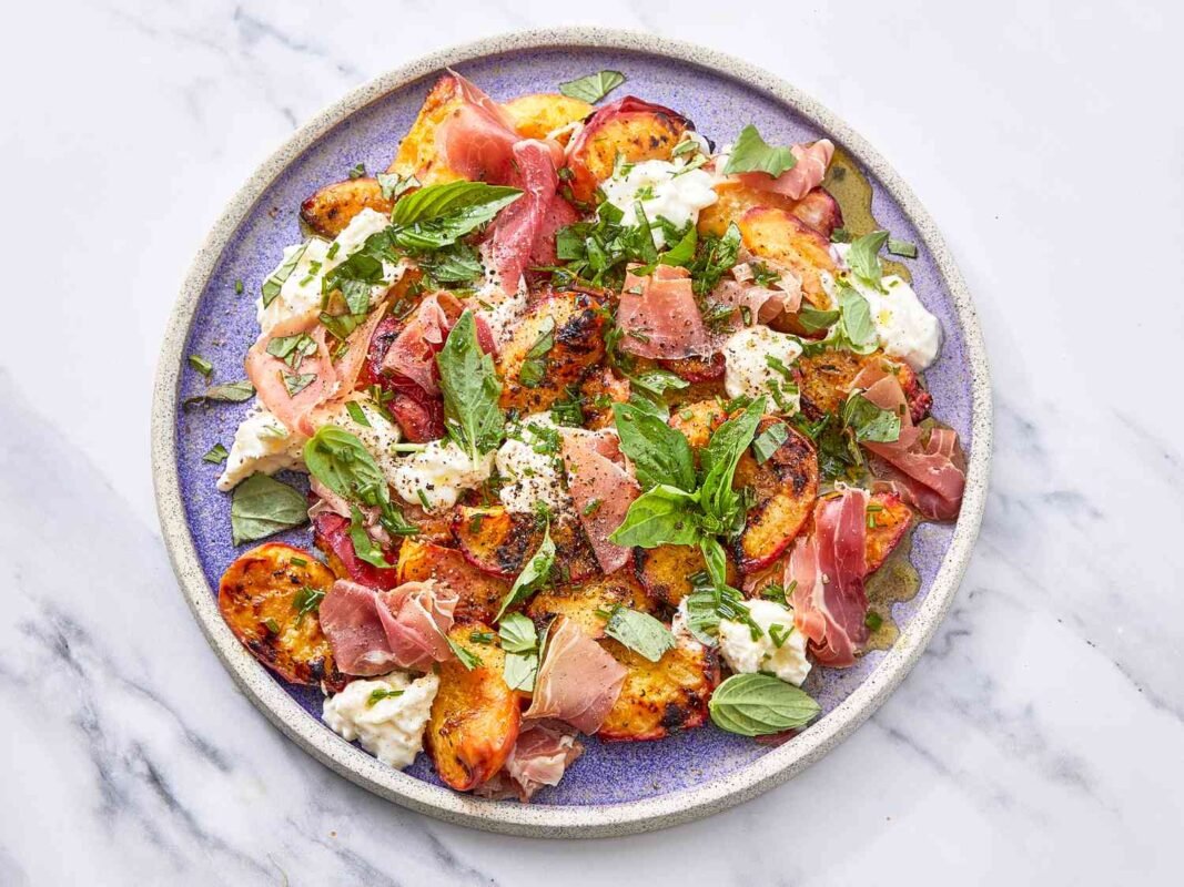 Step Aside Steak, This Grilled Peach and Burrata Salad Is Dominating My Summer Cookouts