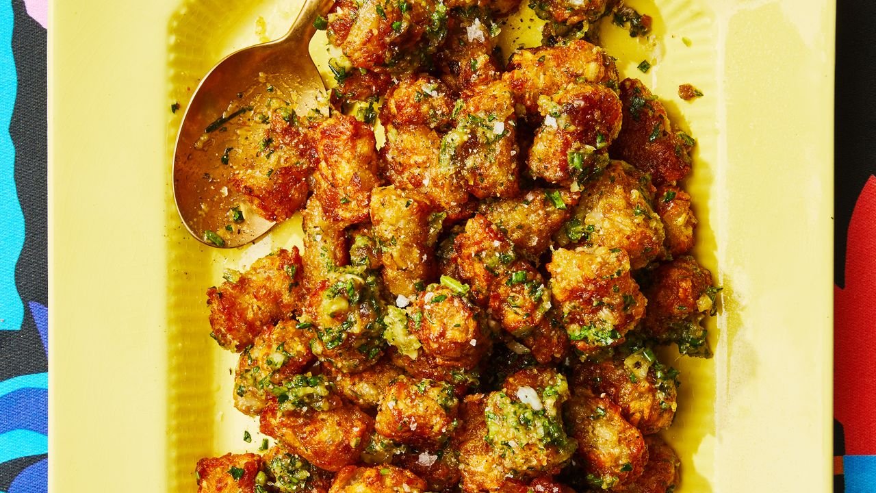 Tater Tots Tossed in Date Butter Recipe Tater Tots Tossed in Date Butter Recipe