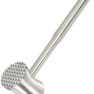 Brigii Meat Tenderizer Tool, 304 Stainless Steel Meat Mallet, 0.8lb Heavy Duty, 2 in 1 Meat Pounder for Beef, Steak, Chicken, Lamb, Dishwasher Safe