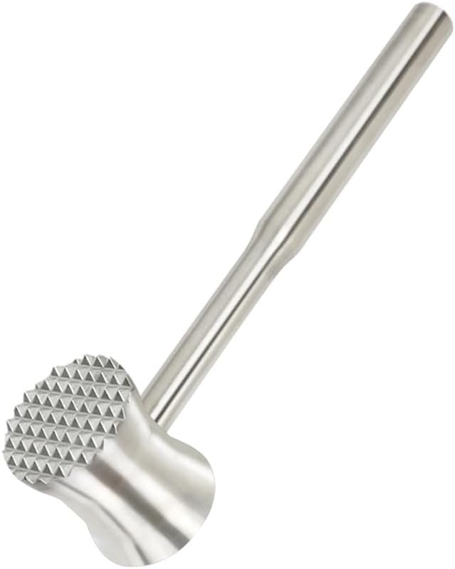 Brigii Meat Tenderizer Tool, 304 Stainless Steel Meat Mallet, 0.8lb Heavy Duty, 2 in 1 Meat Pounder for Beef, Steak, Chicken, Lamb, Dishwasher Safe