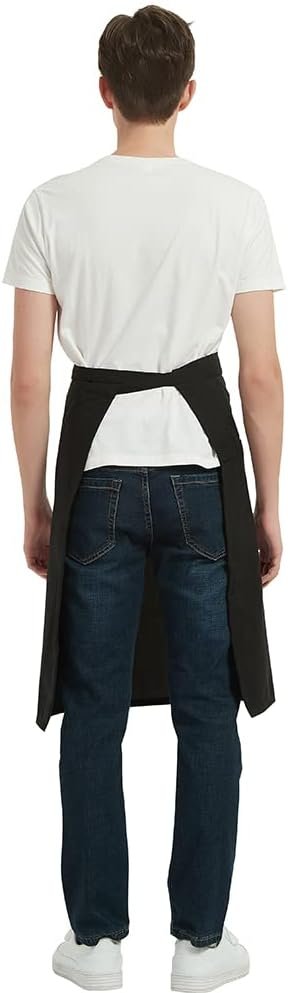 PINDUNCHEF Unisex Two Pocket Bbq Bistro Waiter CookingApron Waterproof Stain Resistant Waist apron - Image 3