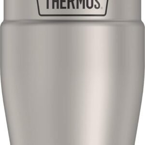 THERMOS Stainless King Vacuum-Insulated Travel Tumbler, 16 Ounce, Matte Steel