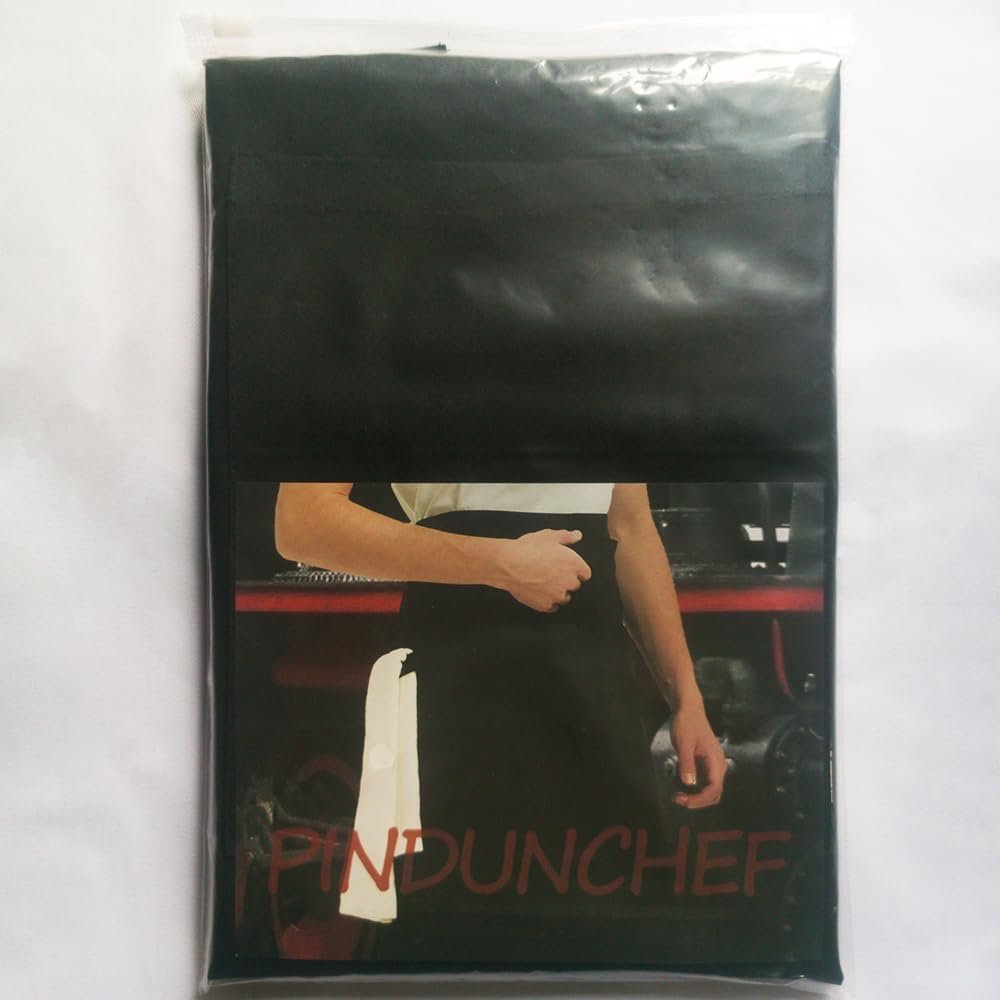 PINDUNCHEF Unisex Two Pocket Bbq Bistro Waiter CookingApron Waterproof Stain Resistant Waist apron - Image 6