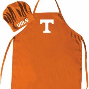 Pro Specialties Group NCAA Tennessee Volunteers Men’s Chef Hat with Apron, Full Color Team Logo, One Size, IncLS0279379
