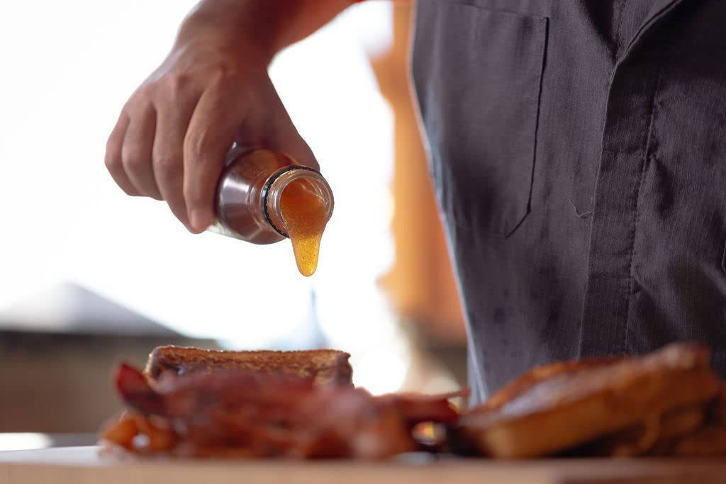 Kosmos Q Maple Bourbon BBQ Glaze, Sweet & Sticky BBQ Sauce for Ribs, Chicken, Pork, or Brisket, Competition-Ready Barbecue Glaze with Real Maple Syrup & Kentucky Bourbon, American Made, 15.5 Oz Bottle - Image 5