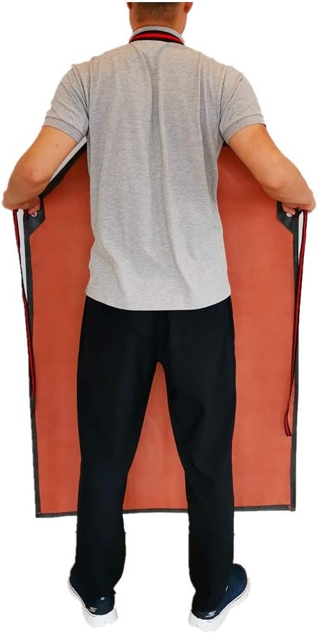 Thick Rubber Apron, 47.2 x 33.5 Inch Waterproof, Long Chemical Resistant, Adjustable for Dishwashing, Cleaning Fish, Gardening, Lab Work, Butcher and Dog Grooming, Grey - Image 4