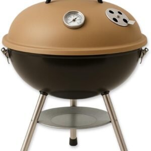 GasOne CG-14T – 14-inch Portable Barbecue Grill with 3-Point Locking Lid for Heat Preservation – Dual Venting System – Small Charcoal Grill for Backyard, Camping, Boat