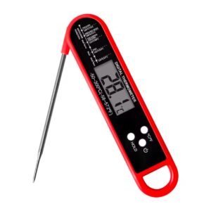 Meat Thermometer Digital for Grilling and Cooking, Instant Read LCD Display, Magnetic Back, for Cooking and Baking, Instant Read,with Backlight, Hold Function & Magnet for Kitchen, Beef, Grill, BBQ.