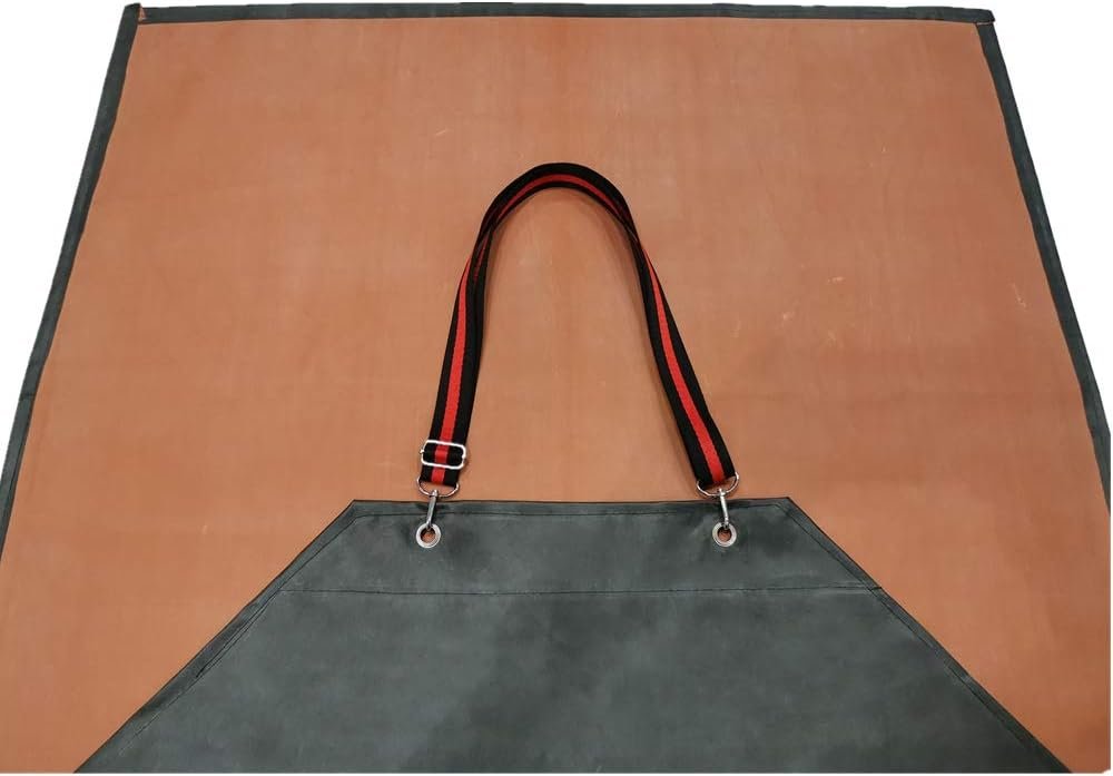 Thick Rubber Apron, 47.2 x 33.5 Inch Waterproof, Long Chemical Resistant, Adjustable for Dishwashing, Cleaning Fish, Gardening, Lab Work, Butcher and Dog Grooming, Grey - Image 6