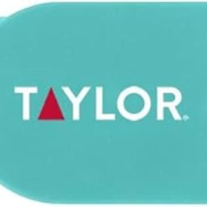 Taylor Instant Read Digital Meat Food Grill BBQ Cooking Kitchen Thermometer, Folding Probe, Teal 0.7 Inch LCD Readout