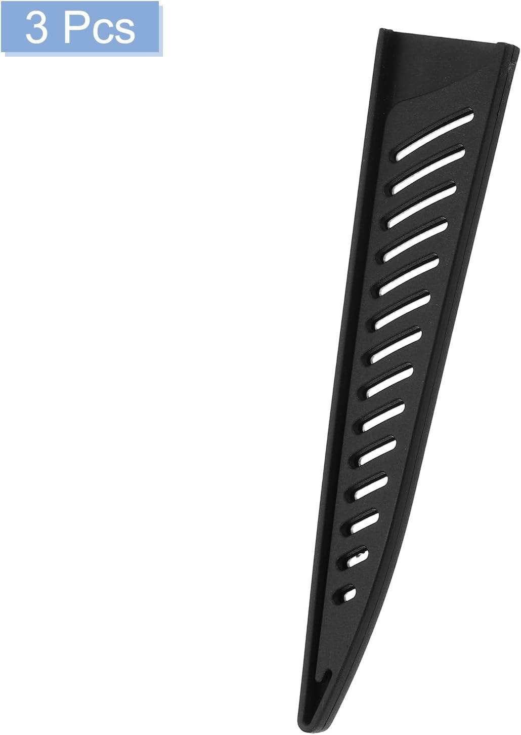 uxcell 3Pcs Knife Cover Sleeves Blade Edge Guards for 6" Boning Knife Protector Universal Blade Sheath for Kitchen, Black - Image 3