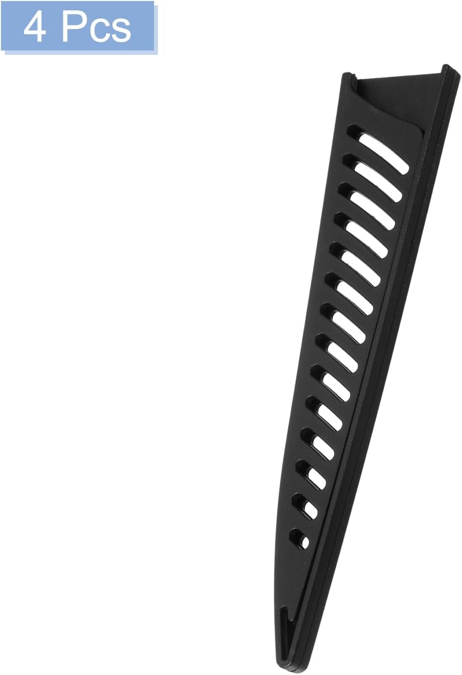 uxcell 4Pcs Knife Cover Sleeves Blade Edge Guards for 6" Boning Knife Protector Universal Knife Sheath for Kitchen, Black - Image 3