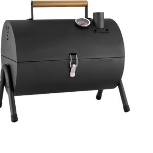 Portable Charcoal Grill with Thermometer, Double-sided barbecue grill for a larger area,Charcoal Smoker for camping,picnics.charcoal grills