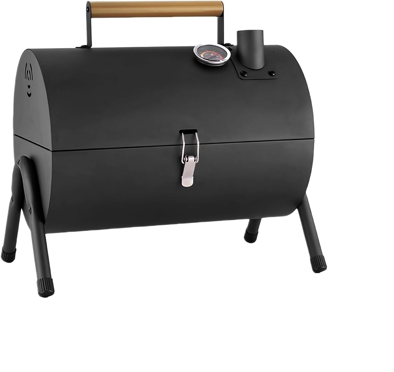 Portable Charcoal Grill with Thermometer, Double-sided barbecue grill for a larger area,Charcoal Smoker for camping,picnics.charcoal grills