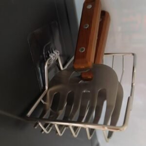 Joycate Stainless Steel Meat Shredder Claws with Storage Holder – Heat-Resistant Bear Claws for BBQ, Pulled Pork, Chicken & Beef – Dishwasher Safe, Ergonomic Grip (2-Pack)