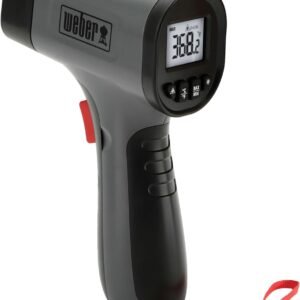 Weber Griddle Infrared Thermometer, Black, Wireless Digital Meat Thermometer for Grilling