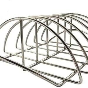 BBQ Rib Rack For Smoker Stainless Steel Rack For Large Big Green Egg and Kamado Joe Smoker Joe and 18″ or Larger Grills Roast grill For Charcoal Grill Smoker