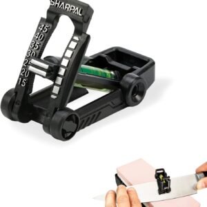 SHARPAL 194H Whetstone Knife Blade Sharpener Sharpening Stone Angle Guide, Chisel/Plane Iron Blade Honing Guide, Knife Edge Angle Finder, Knife Sharpening Trainer (Angle from 15° to 45°)