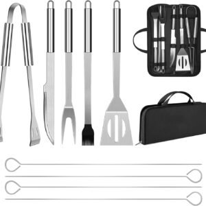BBQ Utensil Set Stainless Steel Professional Barbecue Accessories Grill Tool with Bag Easy to Carry