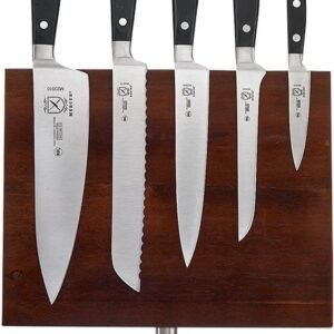 Mercer Culinary 6-Piece Renaissance Board Magnetic Knife Set, 11 3/8 x 9, Stainless Steel