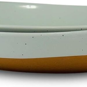 Mora Ceramic Large Serving Bowls- Set of 2 Oval Platters for Entertaining. Modern Kitchen Dishes for Dinner, Fruit, Salad, Turkey, etc. Oven, Dishwasher Safe, 110/80 oz, 16″ / 14.6″ – Earl Grey