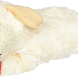 MultiPet Lambchop Plush Dog Toy 10″ with Squeaker Type:Lambchop Size:Pack of 2, for all breed sizes