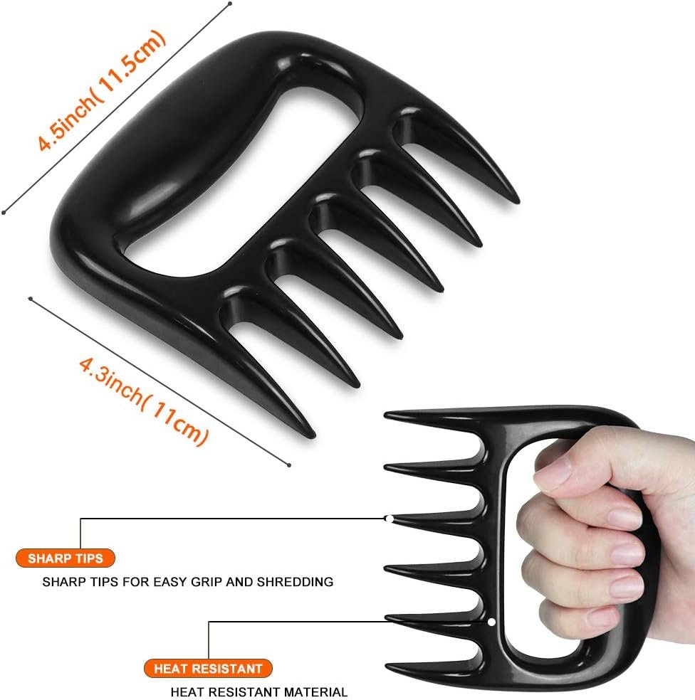 Meat Claws for Pulled Pork Smoking Meat Shredder Bear Caws Grilling Accessories Gifts for Men(2pcs) - Image 2