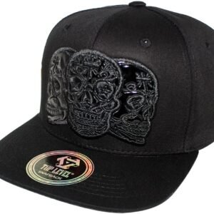 Men’s Adjustable Cotton Snapback Cap 9 (N21SKL17 Black)
