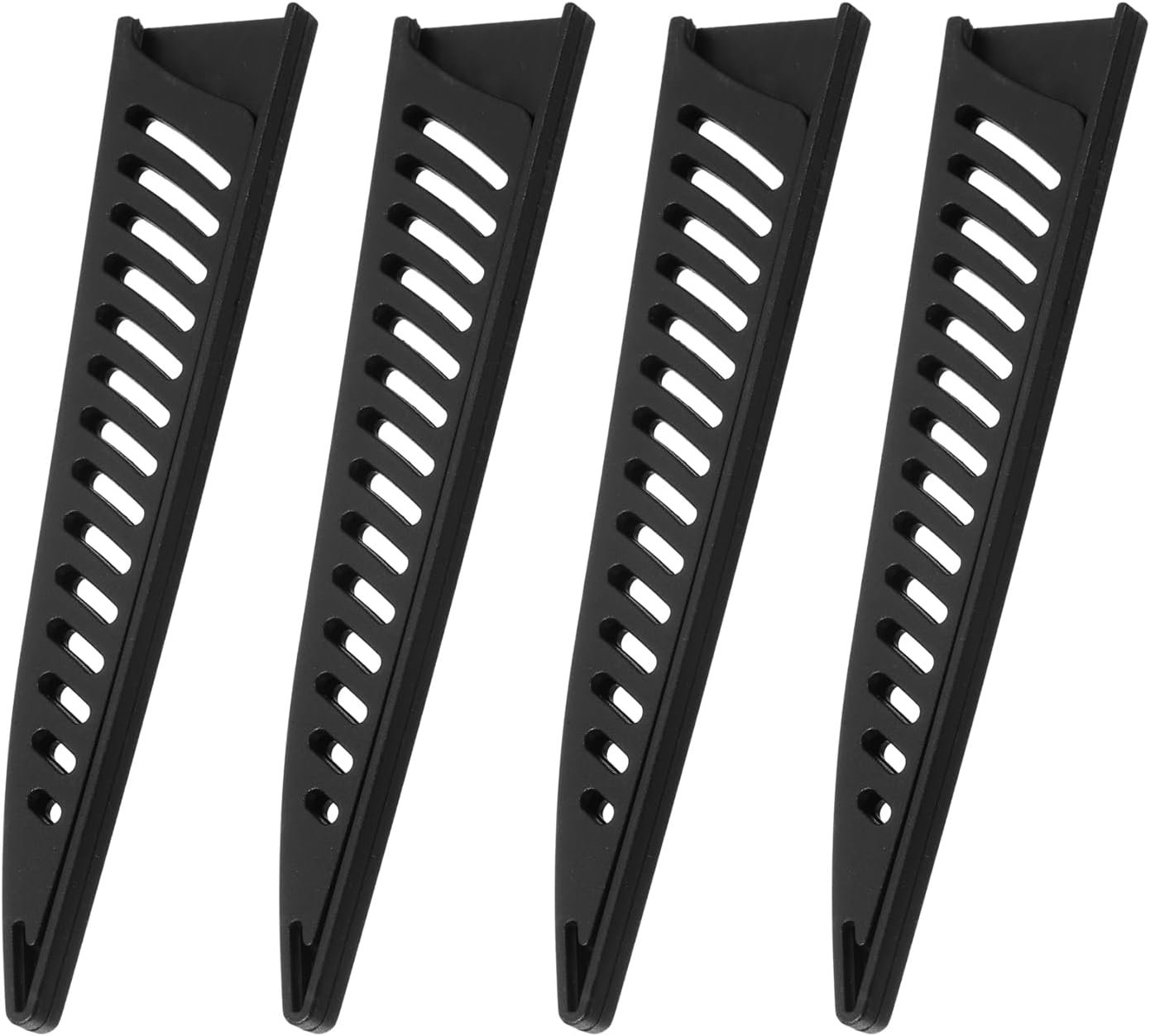 uxcell 4Pcs Knife Cover Sleeves Blade Edge Guards for 6" Boning Knife Protector Universal Knife Sheath for Kitchen, Black