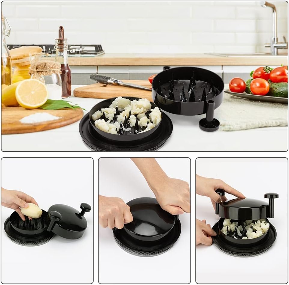 Chicken Shredder Shred Machine Meat Shredder Meat Shredding Tool with Handles and Non-Skid Base Mat Suitable for Pulled Pork Red Beef Chicken Alternative to Bear Claws 1pc 8inch Black - Image 4