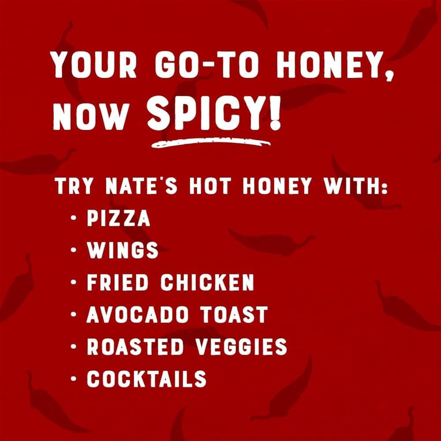 Nate's Hot Honey - 100% Pure Honey Infused with Habanero Chili Pepper Flakes, Award-winning Taste - 16 oz Squeeze Bottle - Image 5