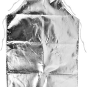 Heat Resistant Apron, Aluminum Foil High Temperature 1000 Degrees Heat Insulation Working Apron Anti Splash Anti Scalding Fire Retardant Flame Retardant Protective Clothing for Cooking BBQ
