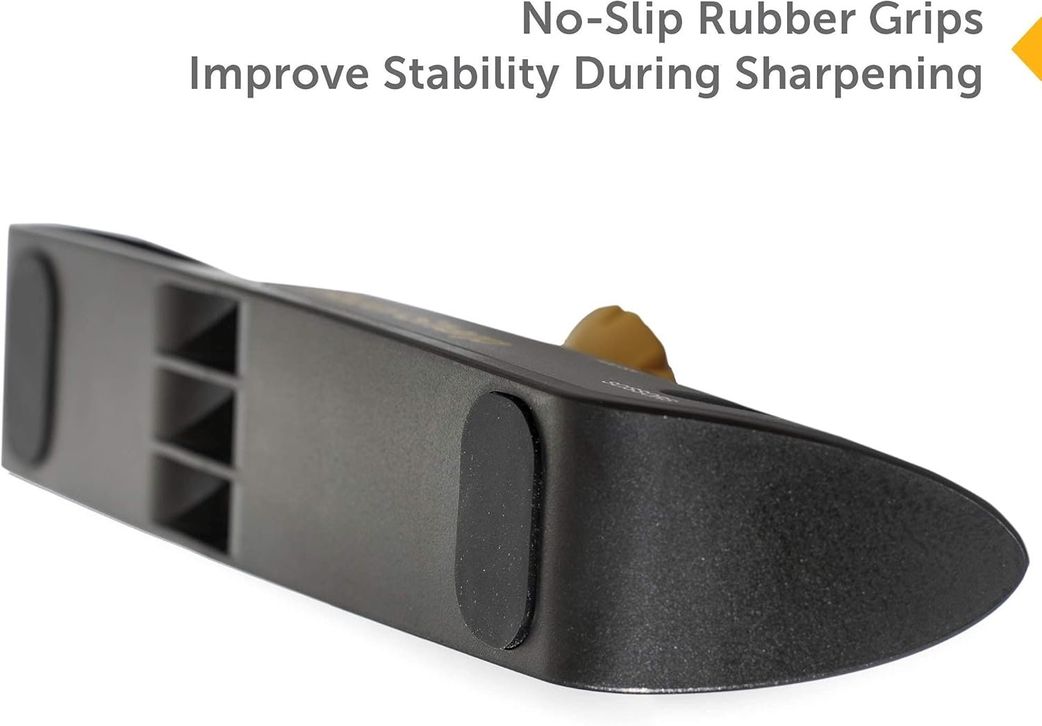 RazorSharp™ Knife Sharpener With Adjustable Angle Guide — Diamond-Coated Ceramic Sharpening Stones for All Knives Including Precision Kitchen, Professional, Chef's Knives — Non-Slip Rubber Edge Grip - Image 5