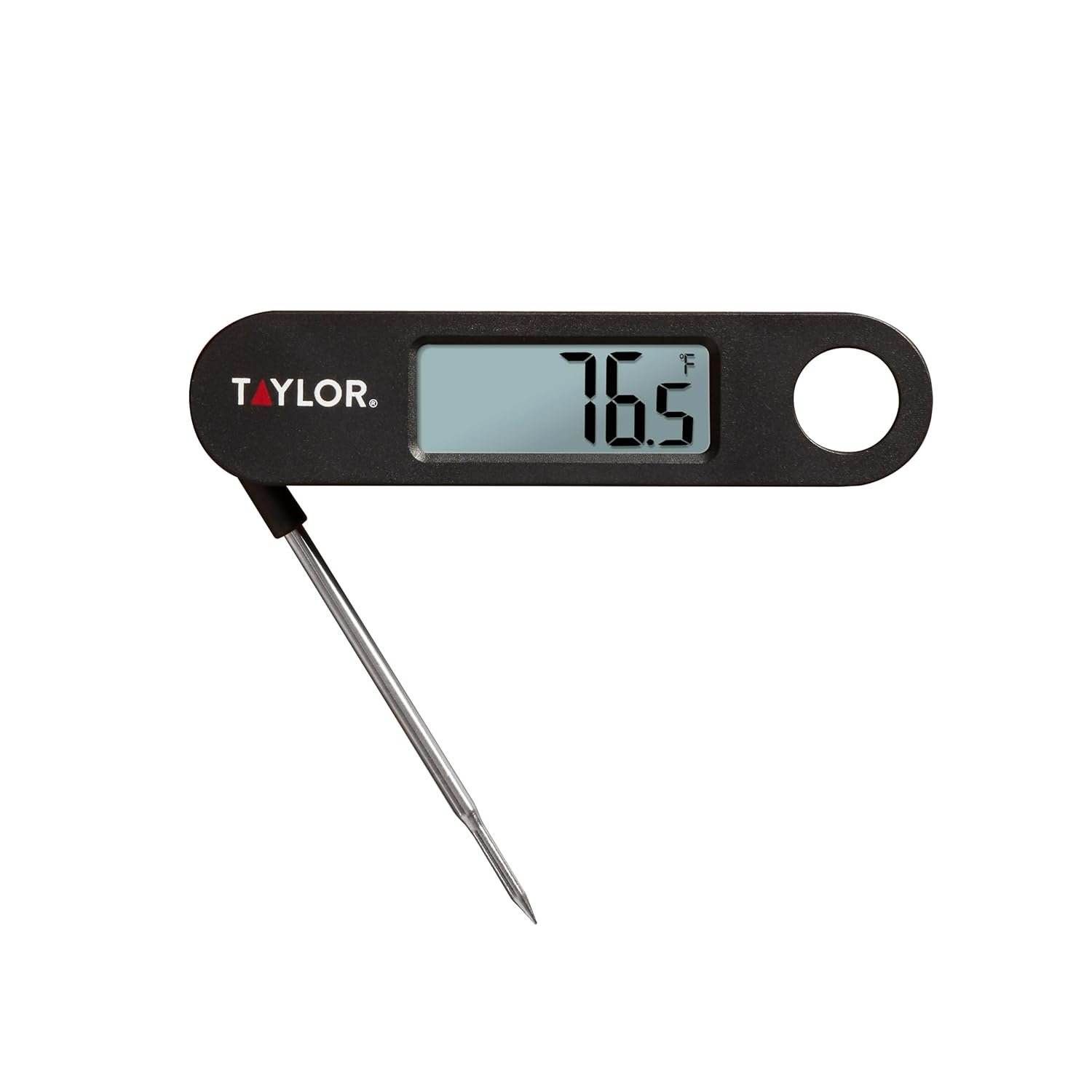 Taylor 1476 Instant Read Digital Meat Food Grill BBQ Cooking Kitchen Thermometer, Tailgating and Grilling Compact Folding Probe, Black - Image 5