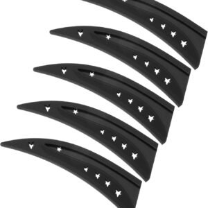 PATIKIL Plastic Safety Knife Cover Sleeves for 6″ Boning Knife 6.4 x 1.6 Inch (LxW), 5 Pack Knife Blade Guard Protector Universal Kitchen Knife Sheath for Kitchen Bar, Black