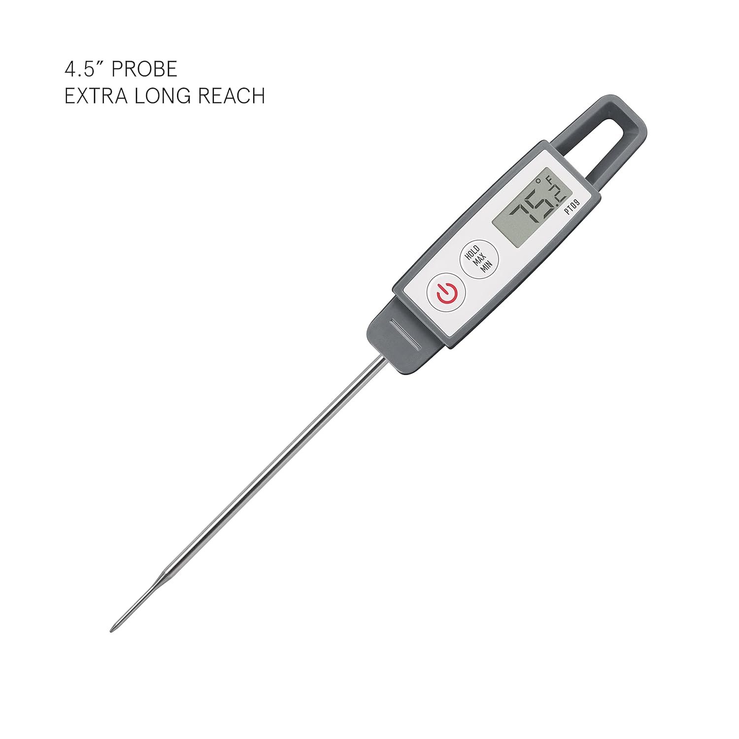 Lavatools PT09 Super-Quick Commercial Grade Digital Thermometer for Cooking, Meat, Candy, Candle, Liquid, Oil, 4.5" Compact Probe, Splash Proof, °C/°F Toggle, Hold Function - Sesame - Image 2