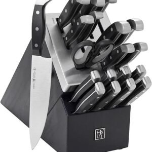 Henckels International Statement 20 Piece Black Self-Sharpening Knife Block Set