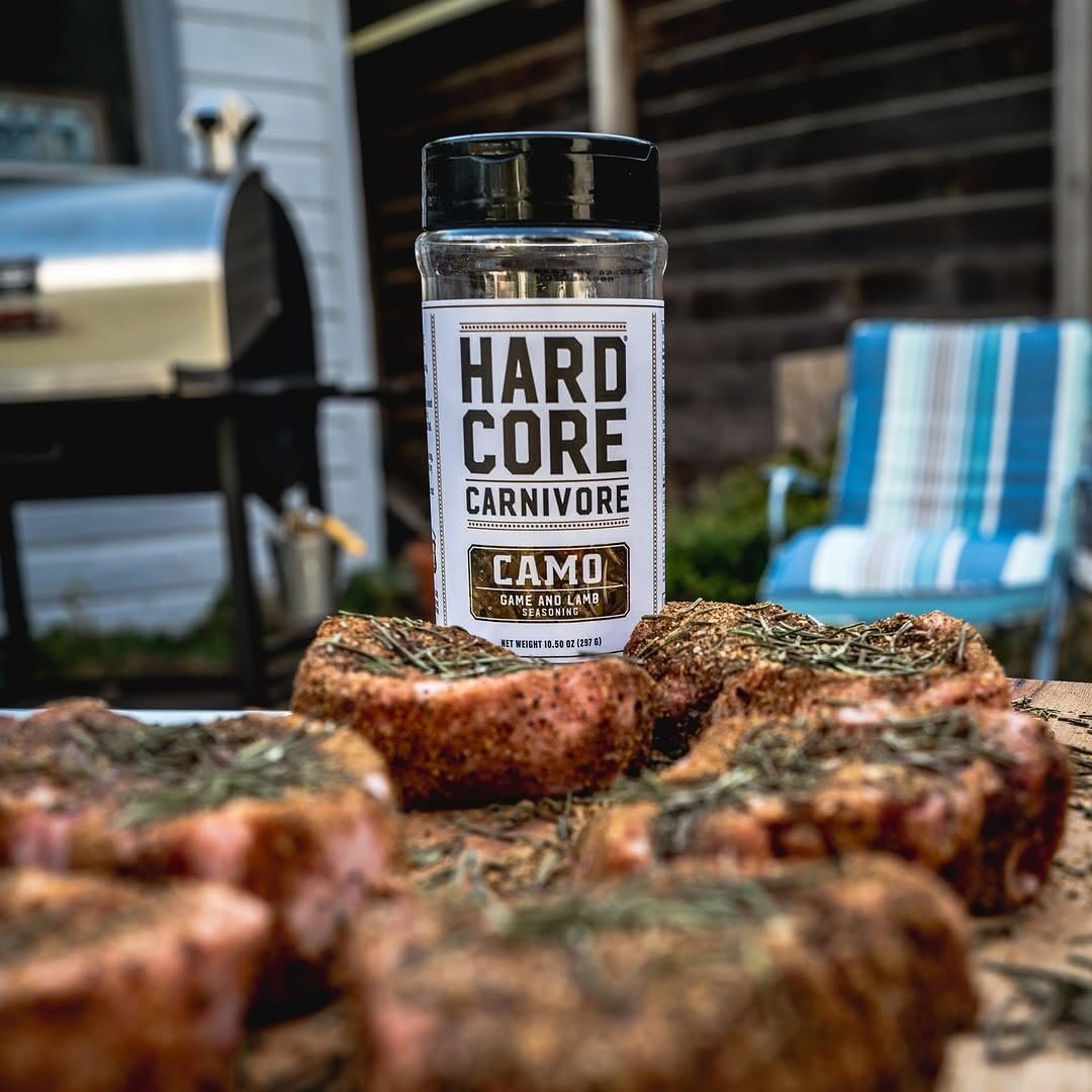 Hardcore Carnivore Camo - Wild Game and Lamb Seasoning (10.5 oz Shaker) Bold Texas-Made Spice Blend for Venison, Elk, Duck, Lamb and More - Image 3
