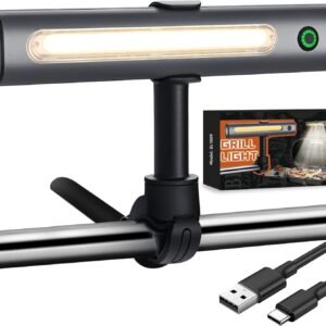 Barbecue Grill Light for Outdoor, Rechargeable 360° Rotatable Waterproof LED Light with Ultra-Bright COB LED, Magnetic Base, Grill Accessories, Smoker BBQ Grilling Gift for Men Dad Him