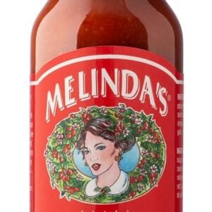 Melinda’s Red Savina Pepper Hot Sauce – Craft Extra Spicy Habanero Hot Sauce – Made with Fresh Ingredients, Red Savina Peppers, Vinegar, Carrot, Onion – 5oz, 1 Pack
