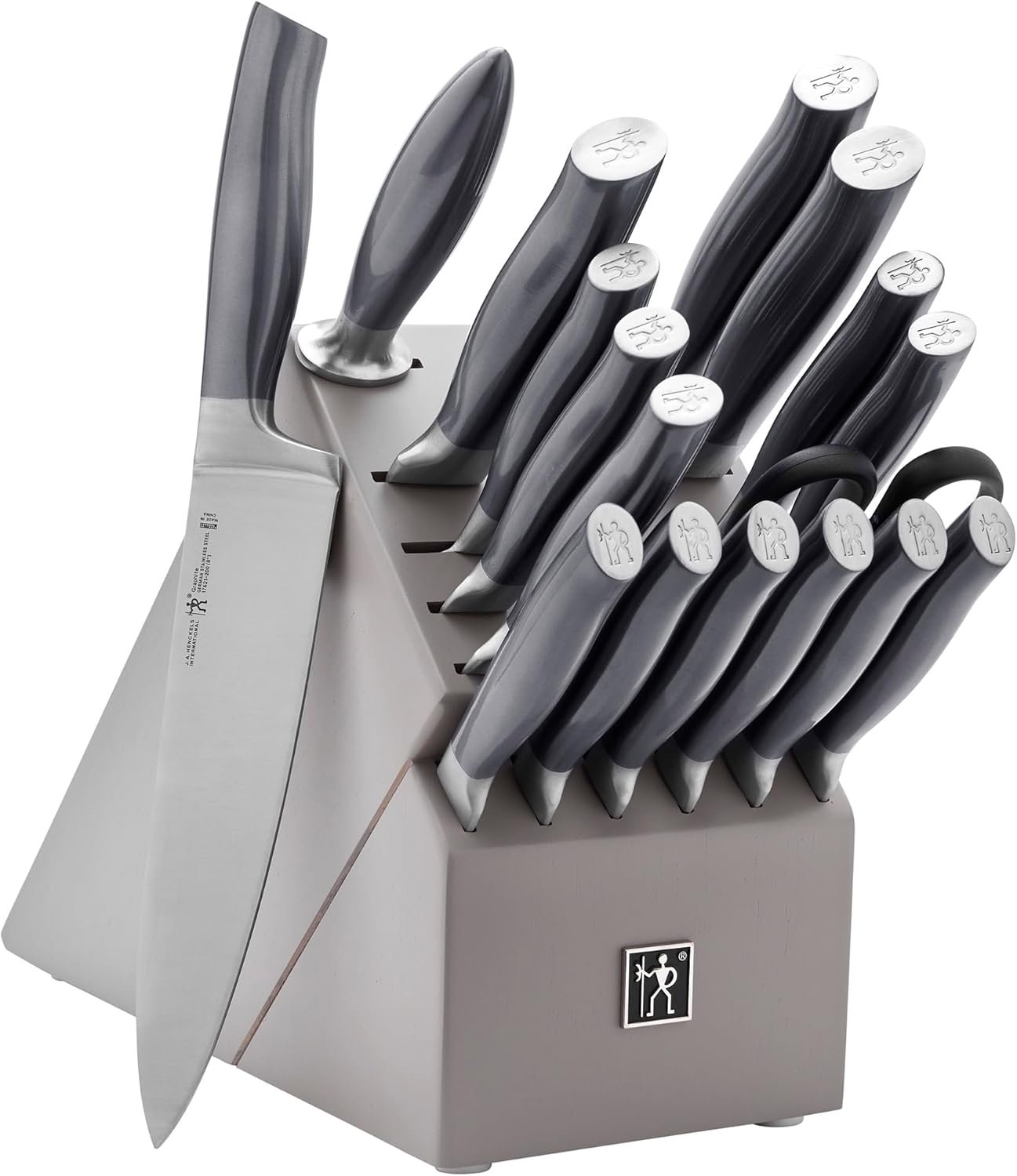 HENCKELS Graphite Razor-Sharp 18-pc Knife Block Set, German Engineered Informed by 100+ Years of Mastery