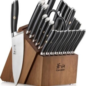 Cangshan L Series 23-Piece Classic Knife Block Set, Forged German Steel, 1027457
