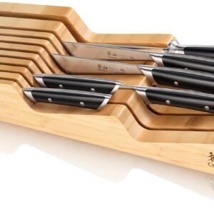 Cangshan HELENA Series German Steel Forged BBQ Knife Set (Black, 8-Piece In-Drawer Set)