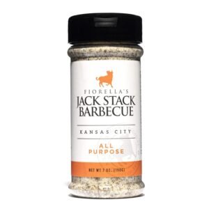 Jack Stack Barbecue All Purpose Dry Rub Seasoning – Kansas City Spice Single Pack – for Chicken, Beef, Ribs, Vegetables, Seafood, and More (7oz Each)