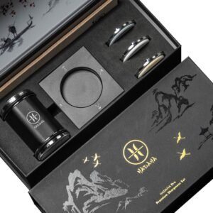 HADANA Rolling Knife Sharpener Set – All-in-One Professional Chef Knife Sharpener Kit with Diamond and Ceramic 5 Whetstone – 4 Angles Sharpener for Kitchen with Magnetic Knife Fixing Stand