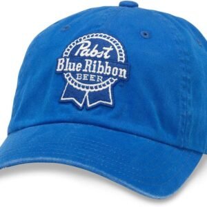 AMERICAN NEEDLE Pabst Blue Ribbon PBR Beer Patch Unisex Adjustable Buckle Strap Baseball Hat
