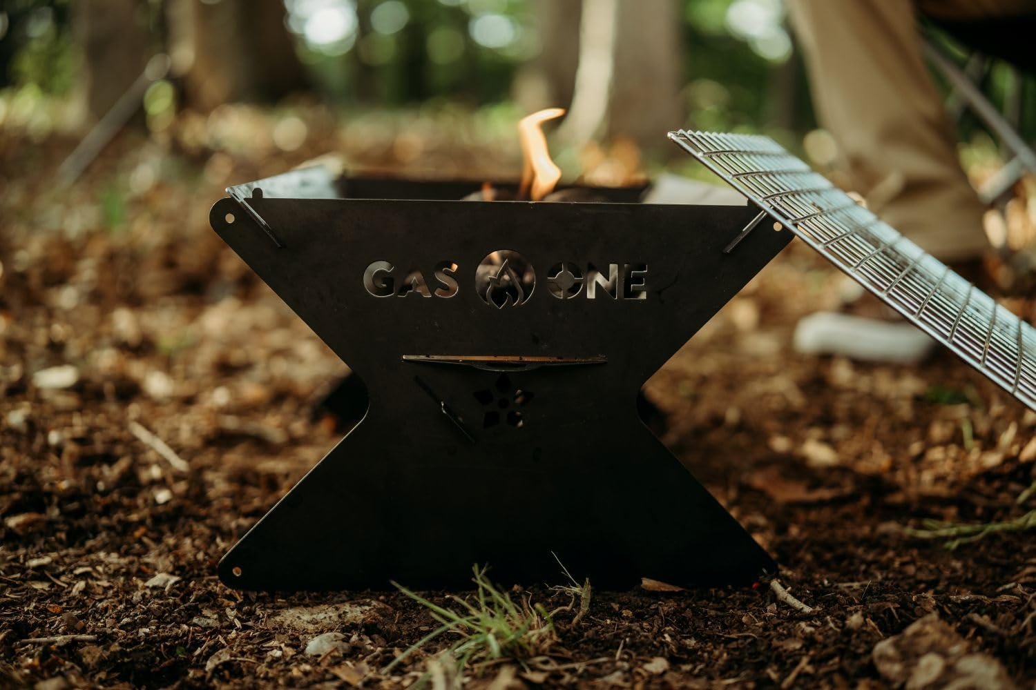 GasOne 15” Portable Charcoal Grill – Foldable BBQ Grill – Camping Grills for Backyard, Bonfire, Patio – Heavy-Duty Portable Fire Pit – Camp Cooking Gear - Image 7