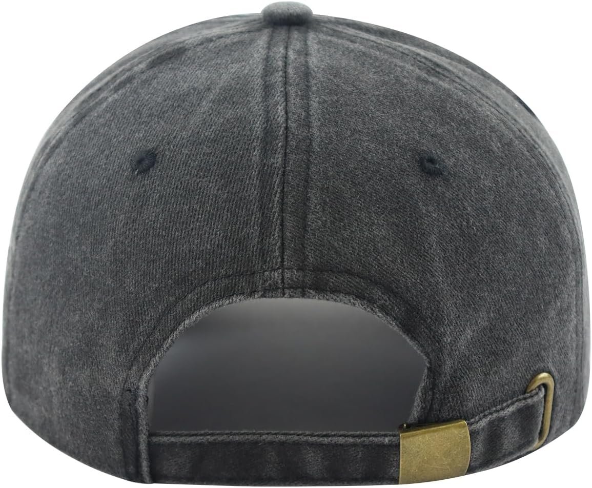 Dad The Man The Myth The Legend Hat for Men, Funny Adjustable Cotton Leather Patch Papa Baseball Cap - Image 6