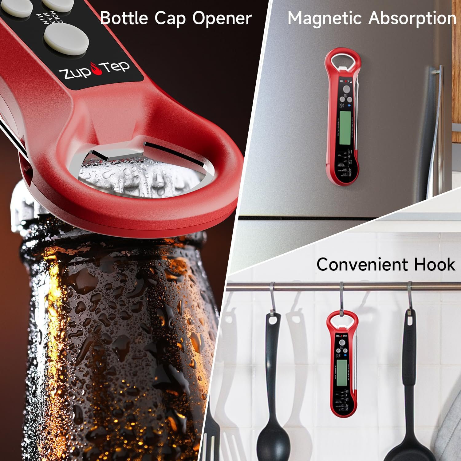 Meat Thermometer Digital – Instant Read Food Thermometer for Cooking with Long Probe and Backlit Display, Fast Accurate Temperature for Grill, BBQ, Smoker, Candy, Kitchen Essentials - Image 6